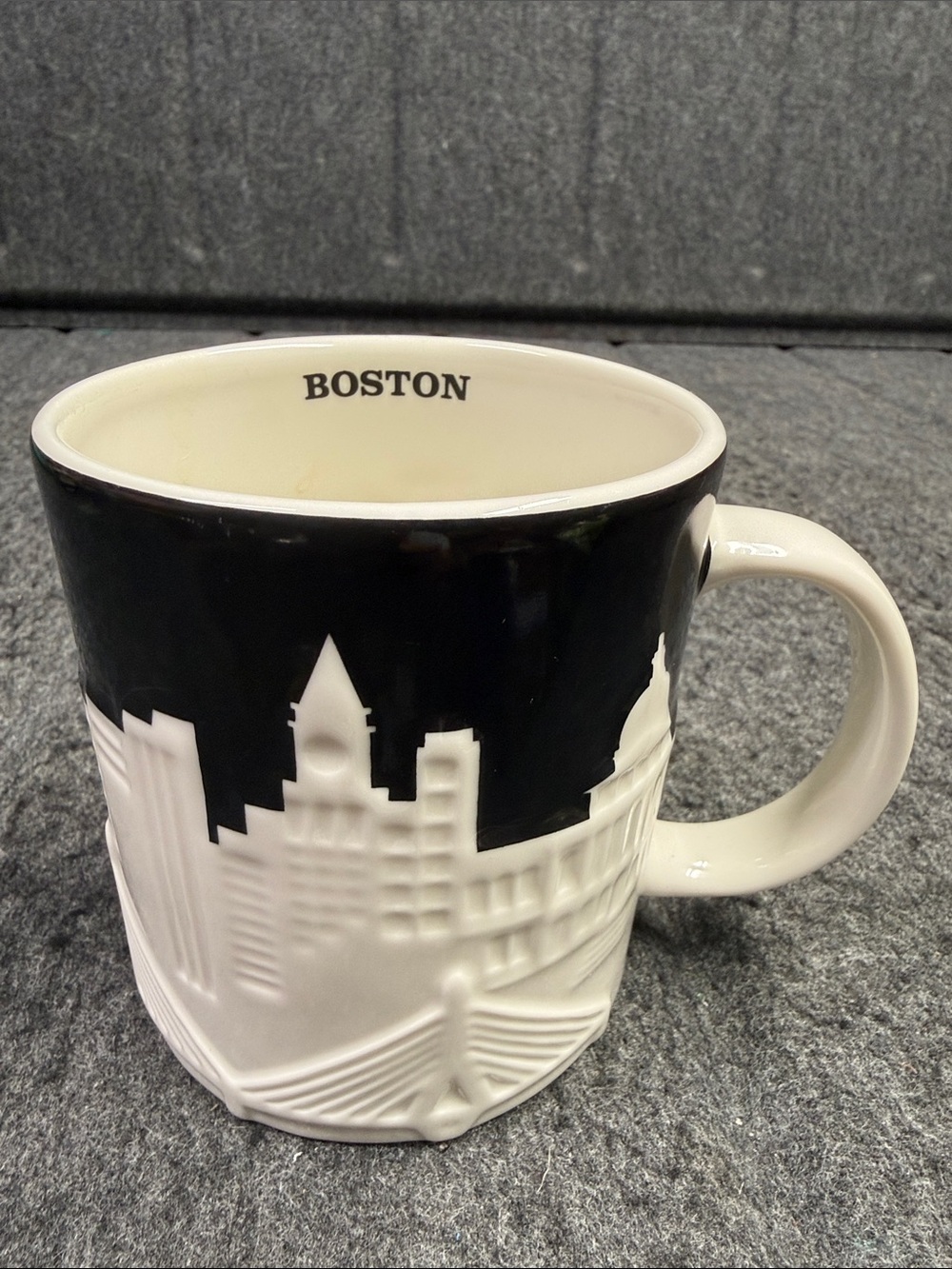 Starbucks Boston Skyline Mug - Black and White 2012